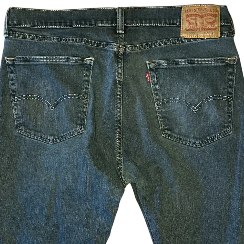 Levi Strauss 505 Mens‎ Denim Blue Jeans size 36x34